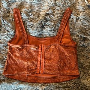 Never used lace top with button up back.